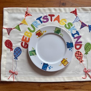 Tischdecke geburtstag tedi
