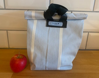 Großer Lunchbag, Snackbag, Frühstücksbeutel, Utensilo, kleine Tasche, Canvas