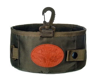 Comedero de viaje impermeable para perros: Comedero plegable para mascotas de caza