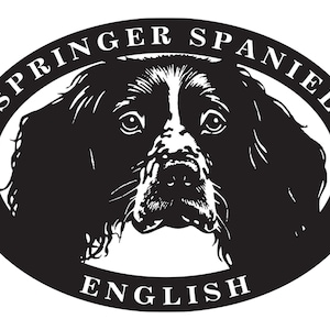 English Springer Spaniel Metal Sign: Dog Wall Art, Home Decor