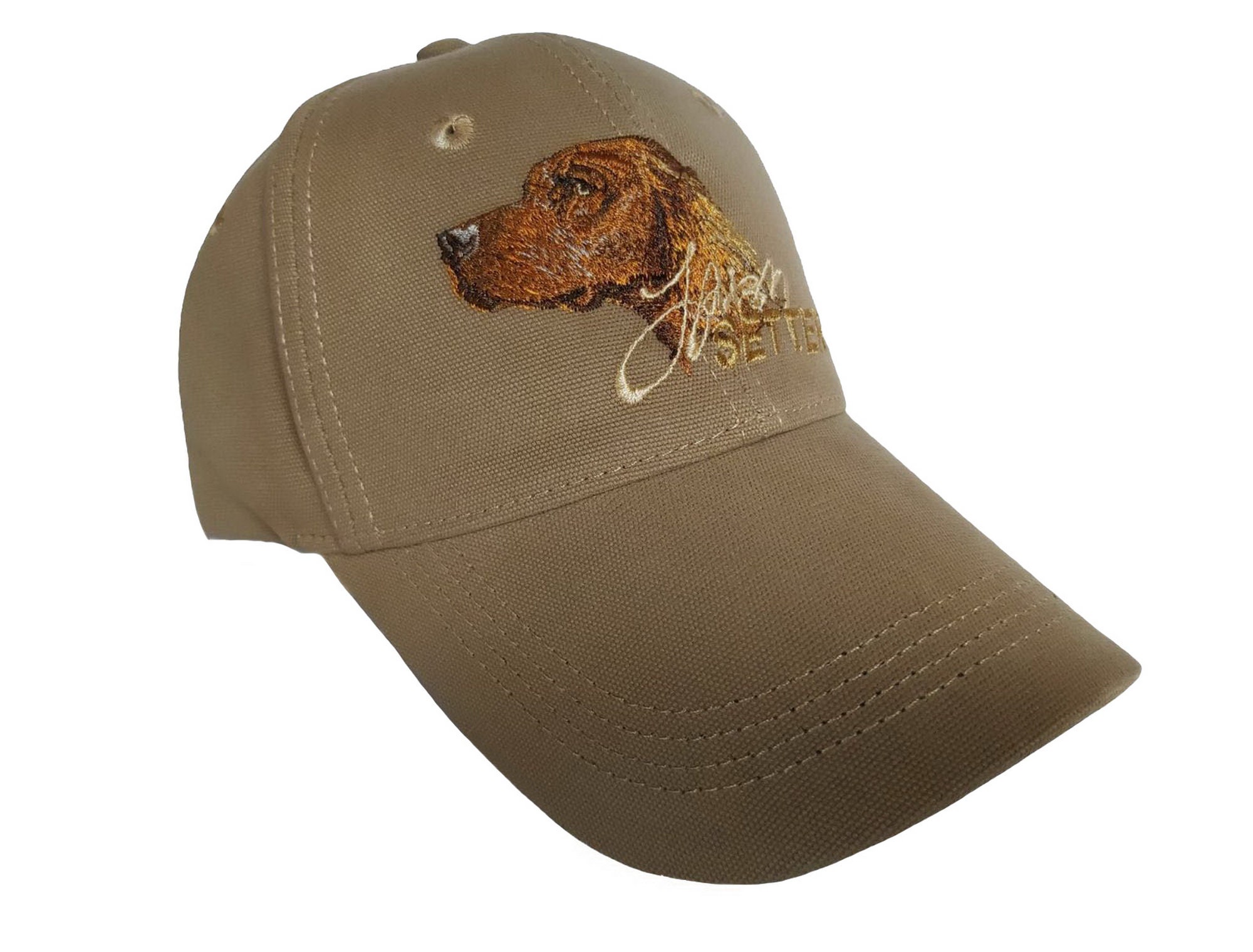 Irish Setter Hat Cap Olive Irish Setter Dog Hunting Hat Etsy