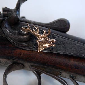 Deer Bronze Pin Noble Deer pin Red Deer Pin Deer Brooch Deer Jewelry Exclusive gift Animal Jewerly Hunter gifts Hat Pin Exclusive gift