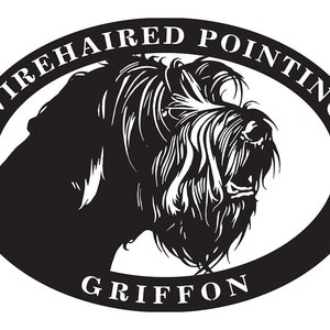Wirehaired Pointing Griffon Metal Sign: Custom Dog Kennel Art