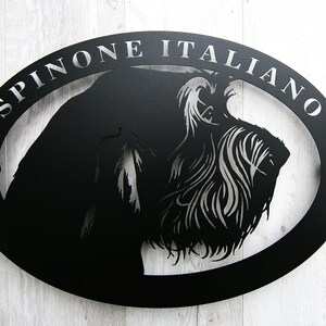 Spinone Italiano Metal Sign: Dog Breed Wall Art