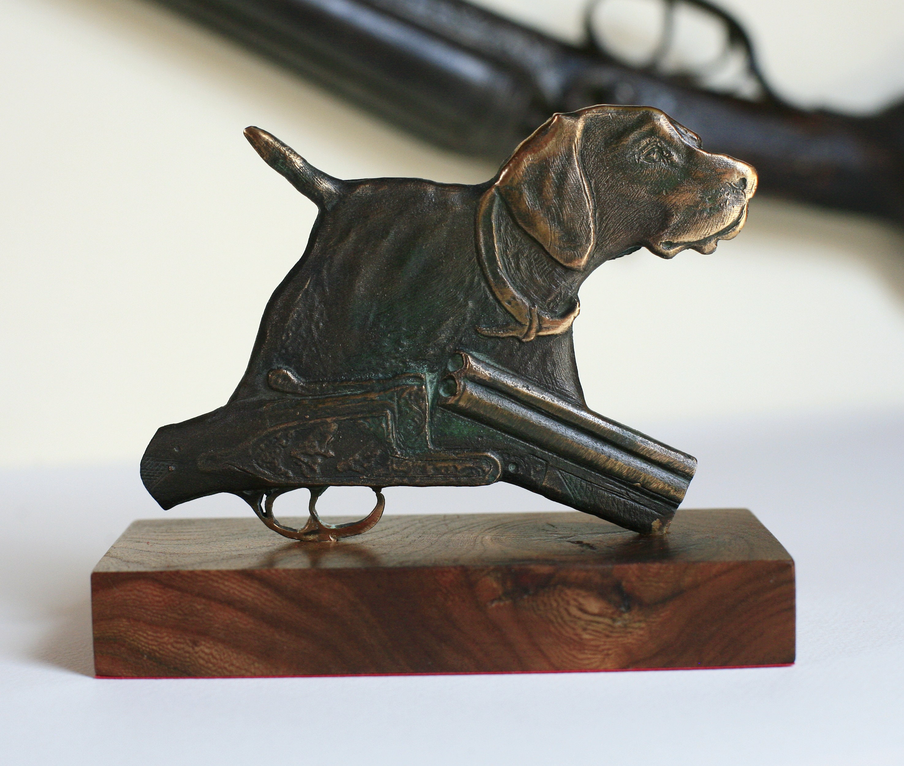 リアル】壁掛け ペット時計 ジャーマンショートヘアードポインター