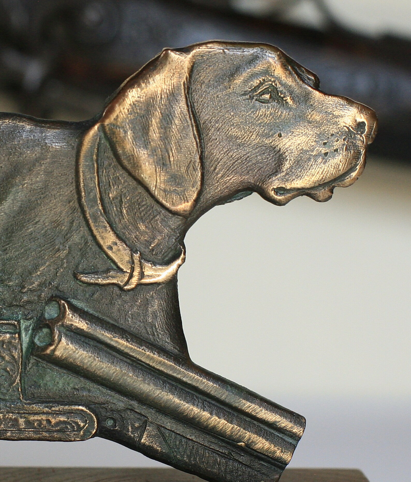German Shorthaired Pointer Bronze Sculpture Hunting Gifts Etsy