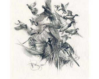 Wild Birds author&#39;s signed print giclee by Valery Siurha