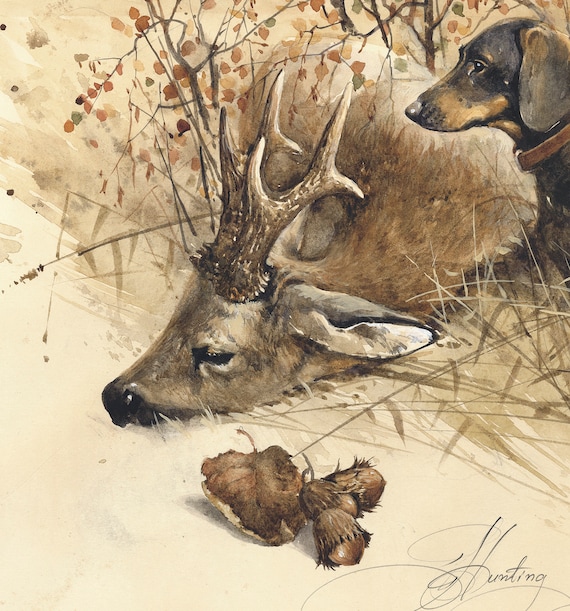 Dachshund hunting cheap deer