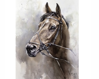 Gaze | Giclee Signed Print on thick watercolor paper by Valery Siurha