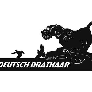 German Wirehaired Pointer Metal Address Sign: Custom Home Decor