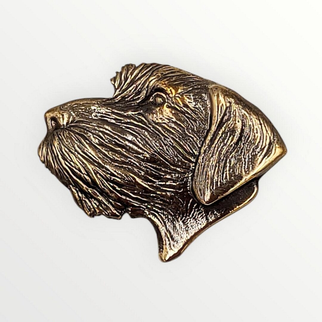 Breeding Pin Handmade Bronze Pudelpointer Pin: Hunting Dog Breed Badge - Etsy