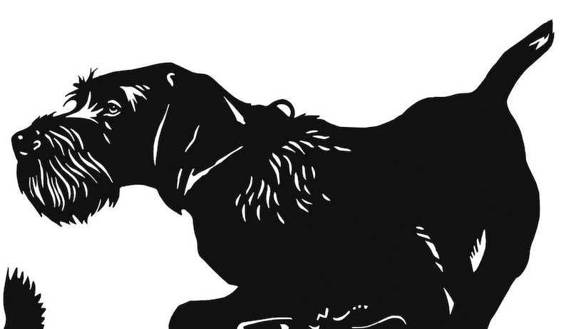 German Wirehaired Pointer Deutsch Drahthaar Home Decor Metal | Etsy
