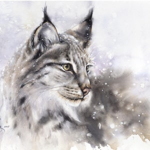 Lynx Author's Signed Print by Valery Siurha
