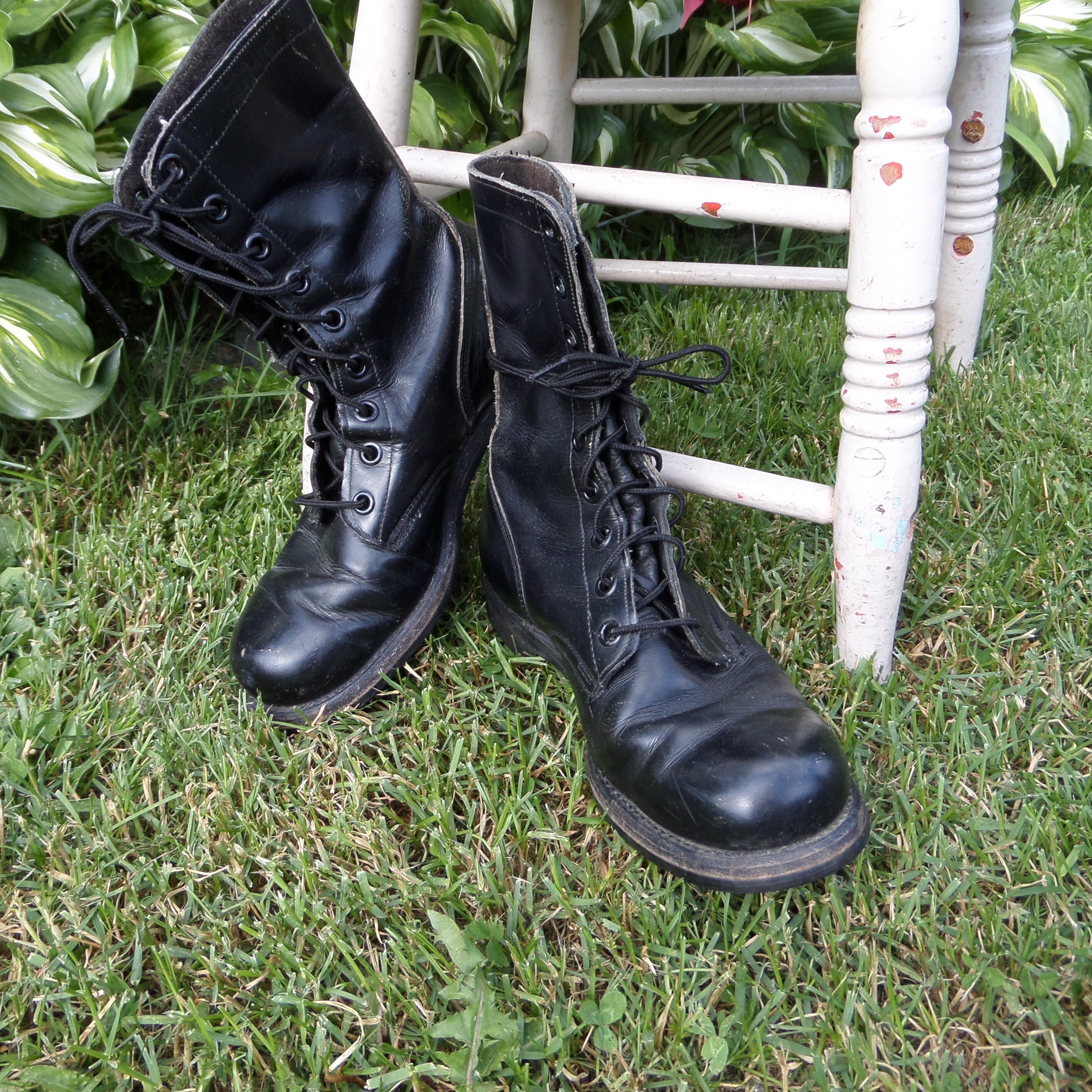 US Military Boots Vintage Vietnam Era 