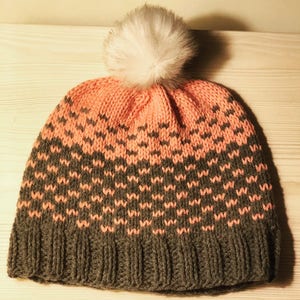 Beginner Two Colored Fair Isle Beanie Pattern