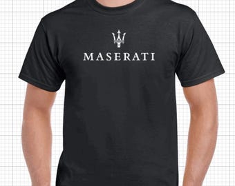 Maserati Inspired Car Enthusiast T-Shirt, Minimalist Design