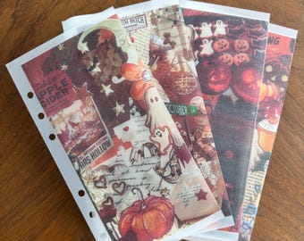 The Cozy Halloween Series | A6 Cash Stuffing Envelope & Savings Challenges | Matte Vellum