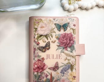 Diseño personalizado de vitela floral para agenda/panel de planificación A6 (personal)