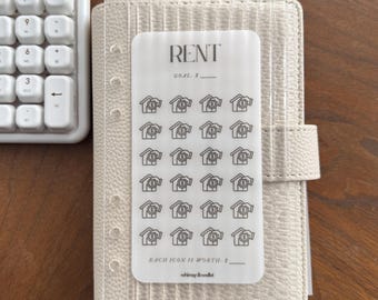 Reto de Ahorro en Alquiler / Rastreador de Ahorros A6 en Papel Vegetal Mate