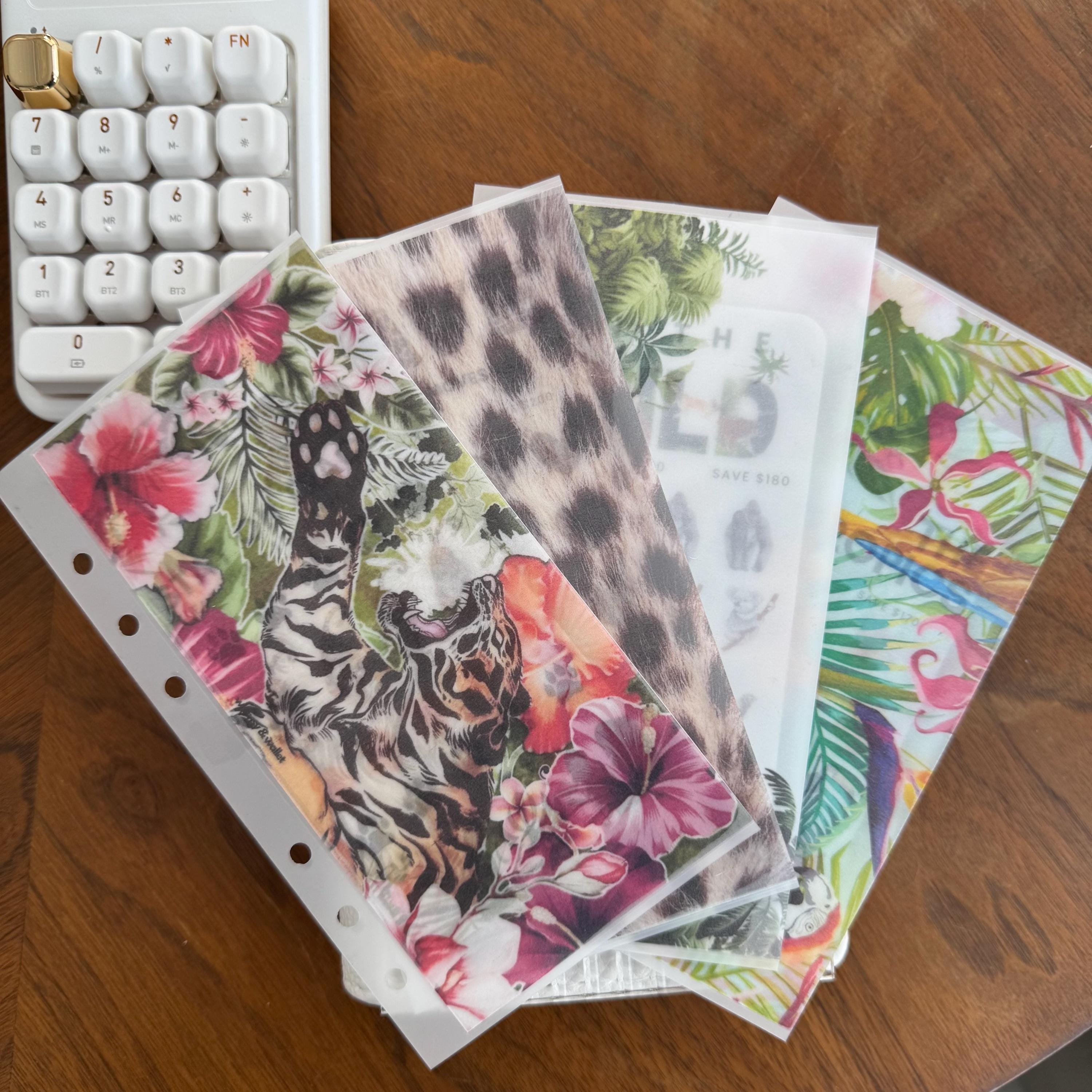 The Jungle Series | A6 Cash Stuffing Envelope & Savings Challenges | Matte Vellum