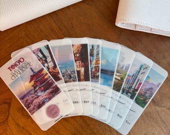 Desafío de ahorro inspirado en Tokio / Ahorra 1000 / Rastreador de ahorros A6 en papel vitela mate