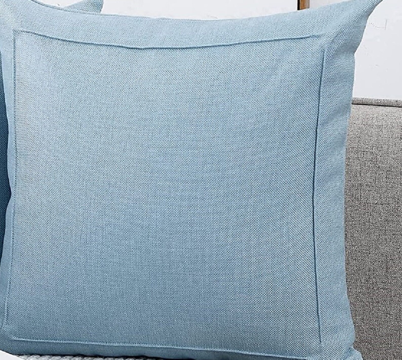 Light Blue Pillow / Baby Blue Throw Pillow Cover / Baby Blue Etsy