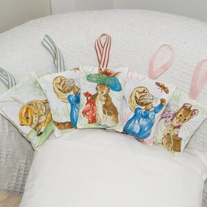 Tom Kitten Cushion Pink Beatrix Potter© Cushion Beatrix Potter Pillow New Baby Cushion Personalized Pillow Handmade Gift New Baby image 4
