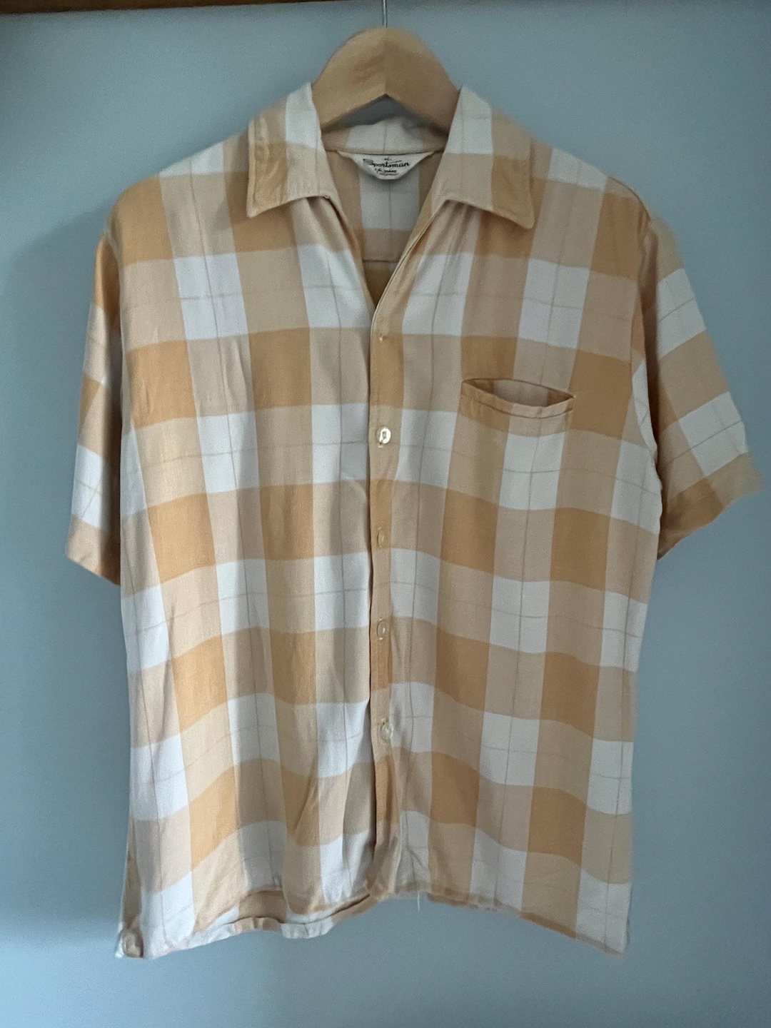 Vintage Original 1950s Sportsman California Revere Collar Shirt