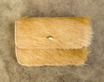 Mini purse new goatskin sand-colored-light brown