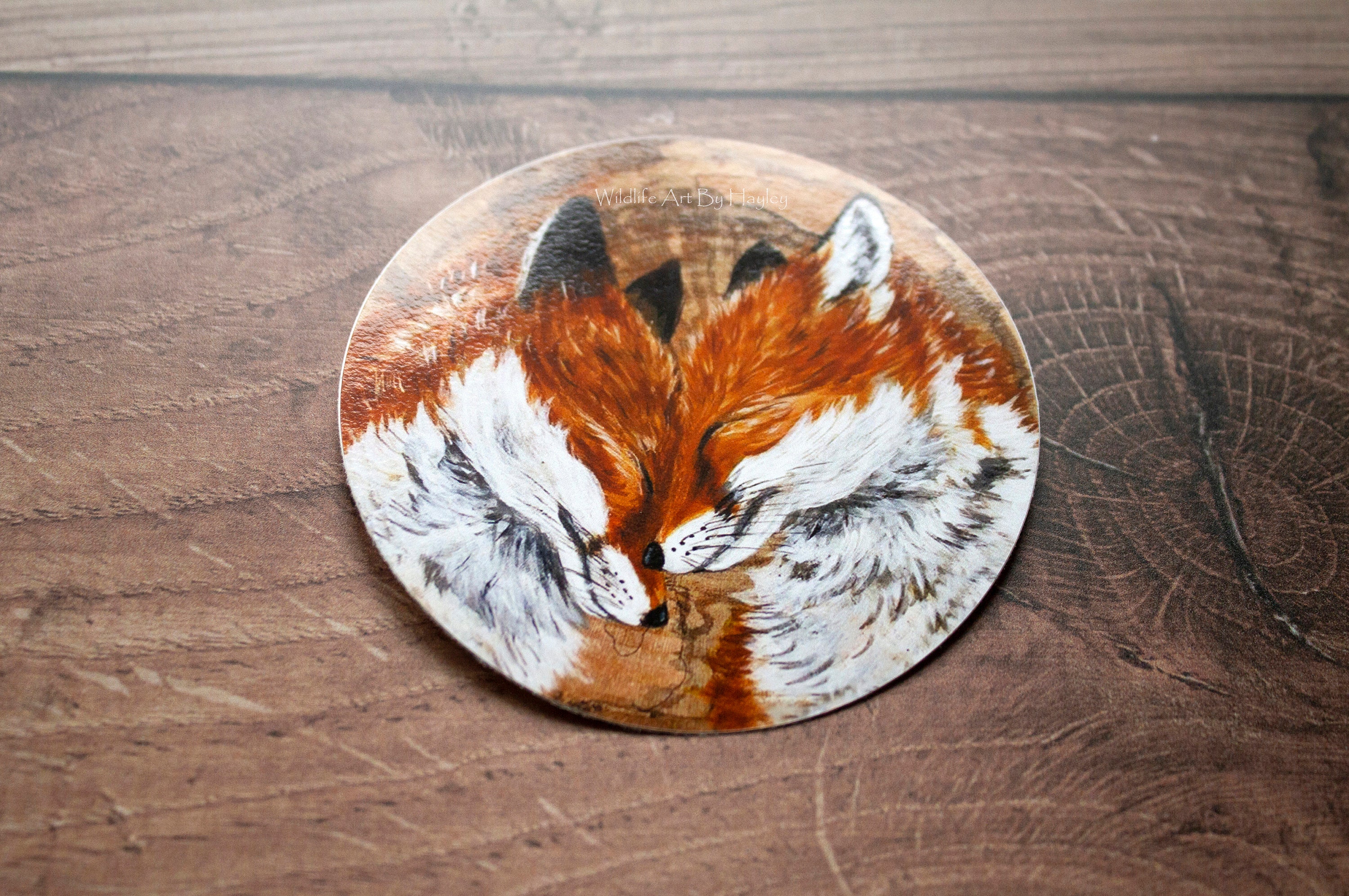 Fox Vinyl Sticker, Wildlife Art - Etsy