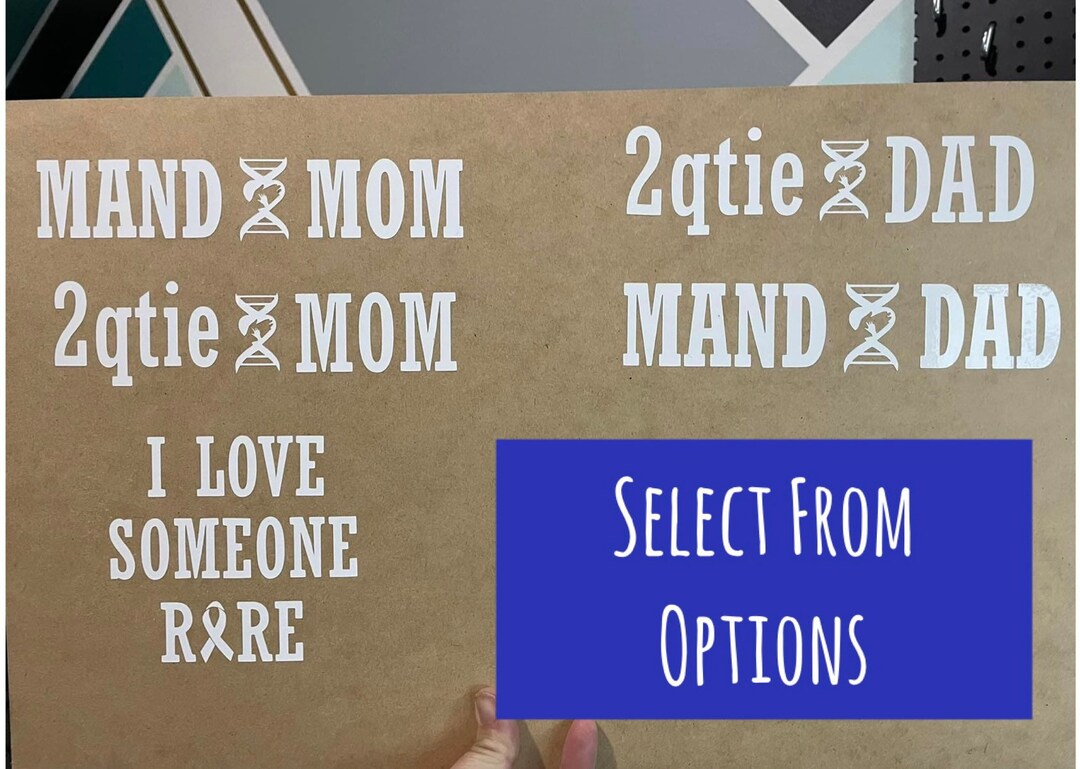 Permanent Outdoor Vinyl Decals, Love Someone Rare Decal, Rare Awareness