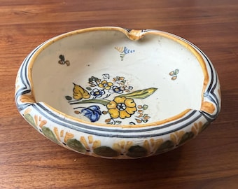 Vintage Spanish Talavera Style Hand Painted Dish