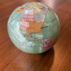 Gemstone Globe Paperweight