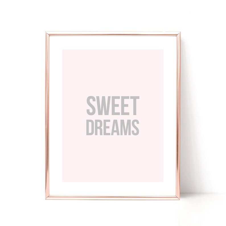 Bedroom Prints Set of Four Wall Art Girls Bedroom Decor Etsy