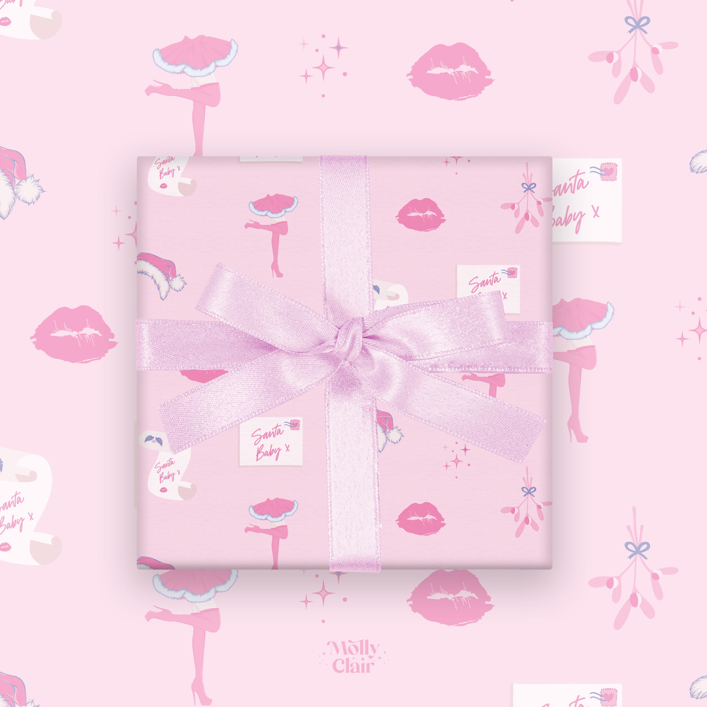 Pink Flower Wrapping Paper Flower Giftwrap Pink Flowers Birthday