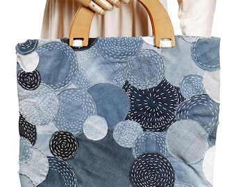 Up-cycled jeans bags