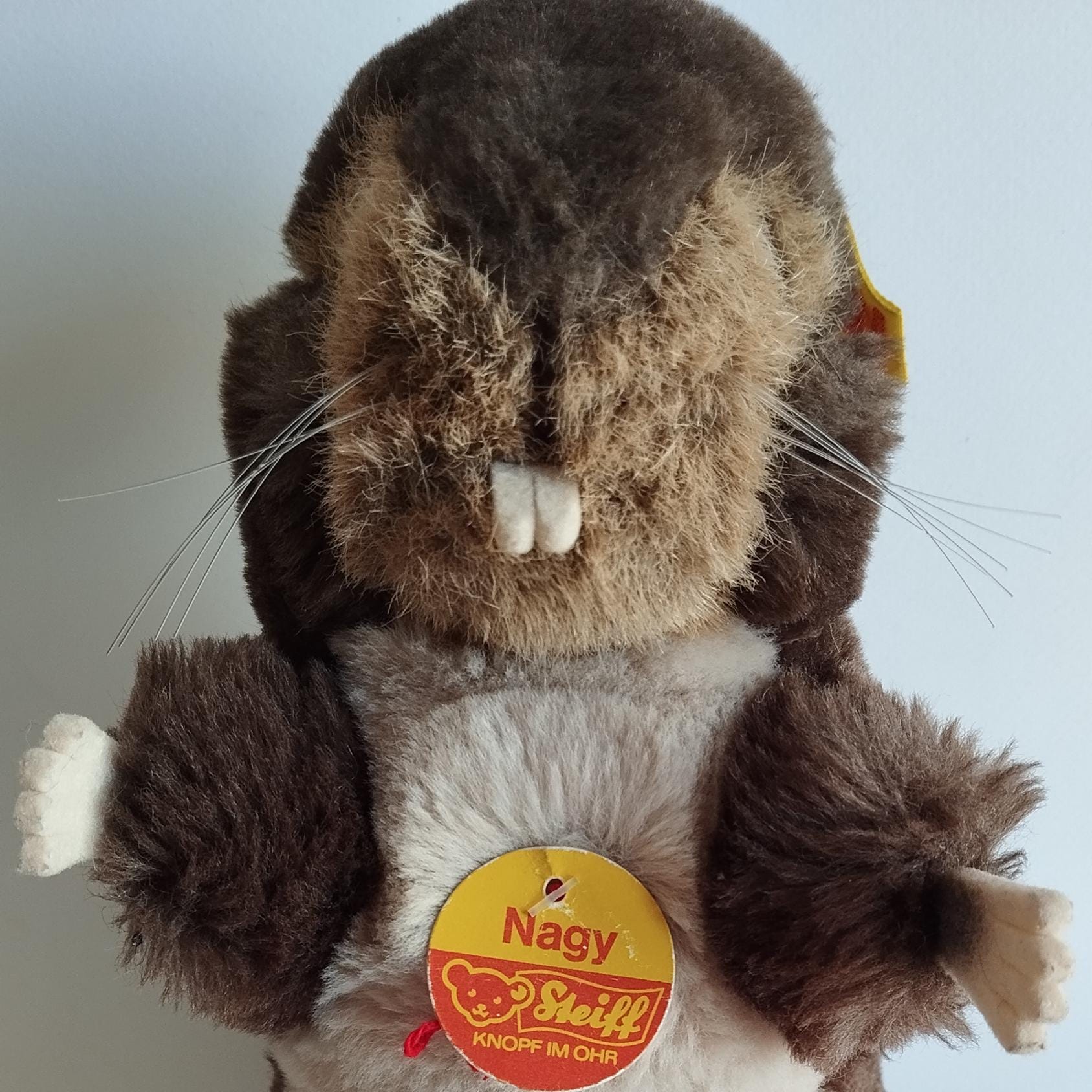 シュタイフ ヴィンテージ 80 年代 編み込みぬいぐるみ ナギー ビーバー