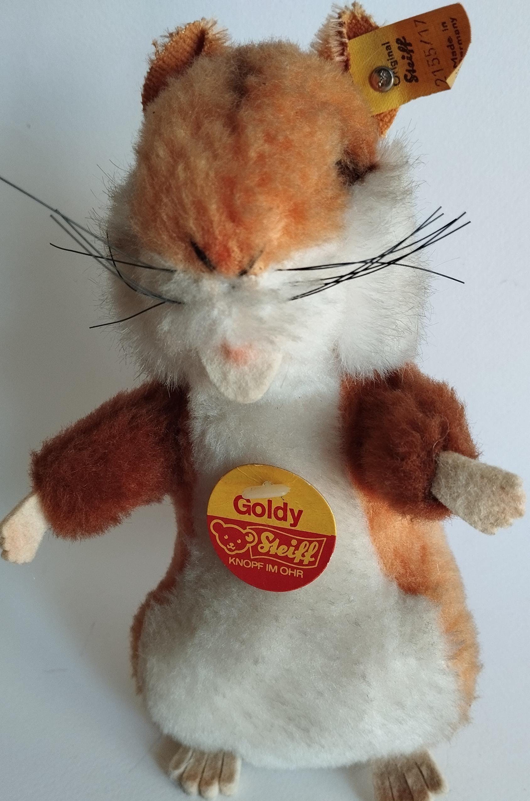 Steiff Vintage 70's Goldy Hamster 2155/17 All ID - Etsy