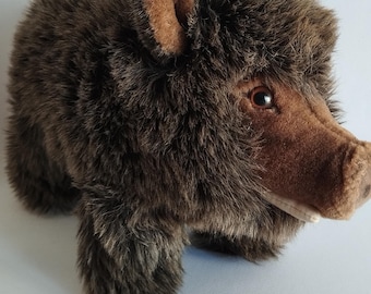 Vintage Steiff Large Bora the Wild Boar Woven Plush EAN