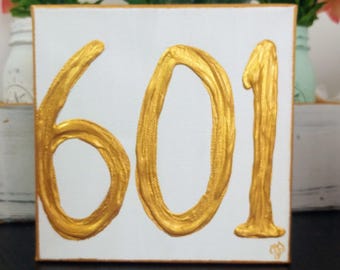Custom Zip Code Canvas Art, College Dorm Decor, Graduation Gift