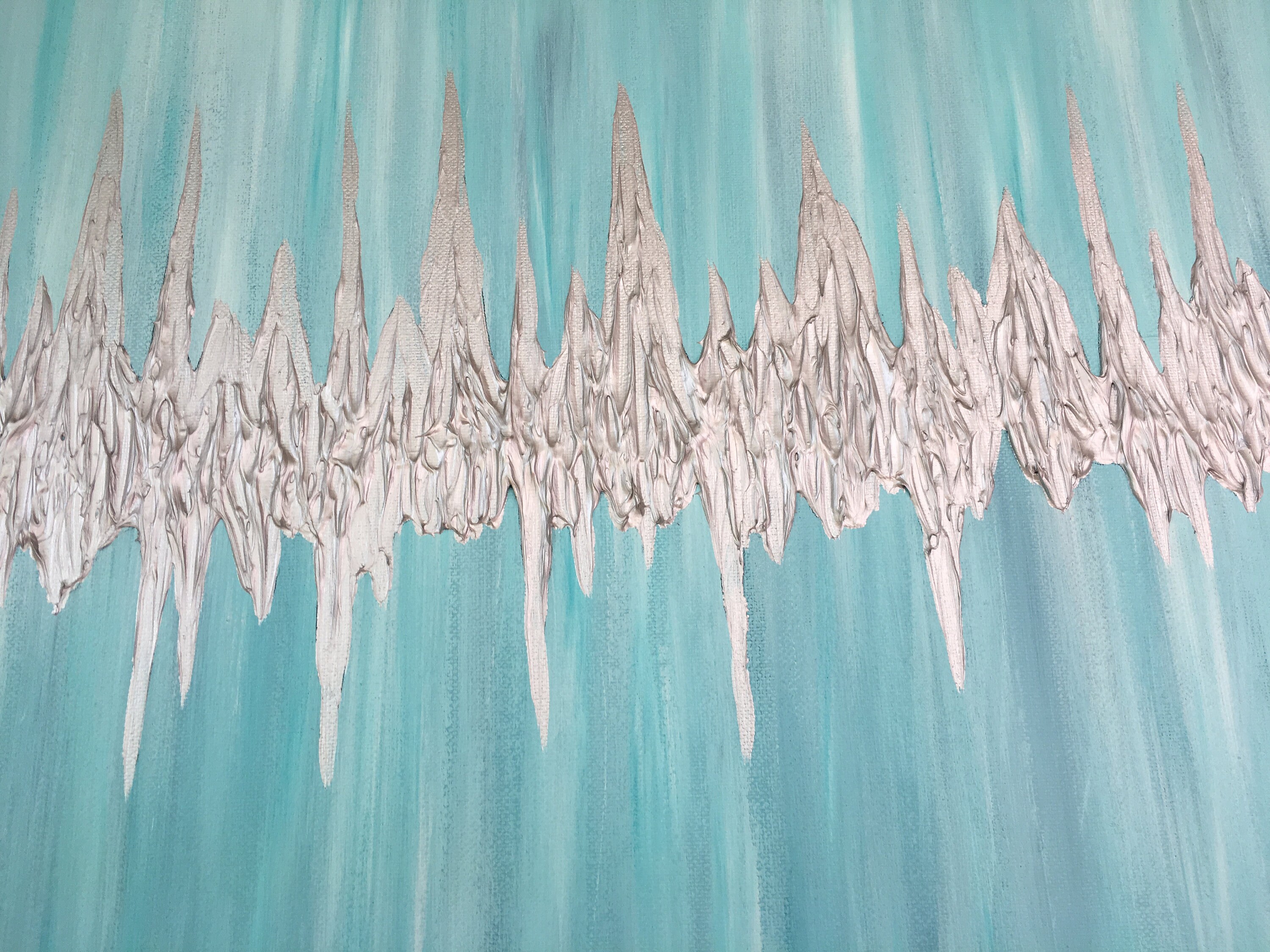 Baby Heartbeat Canvas Nursery Decor Baby Heartbeat Painting Etsy