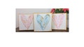 Custom School Colors Heart Painting: Textured Dorm Decor