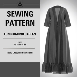 Long CAFTAN pdf Sewing Pattern