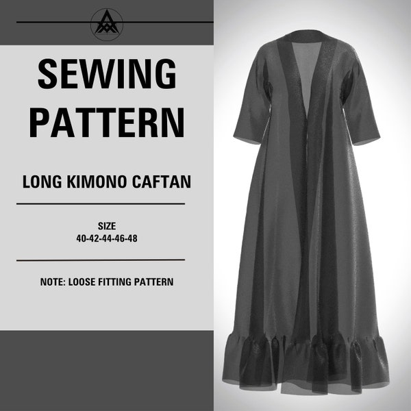 Patron de couture CAFTAN long pdf