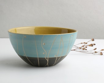 Hand-made cereal bowl, gifts for her