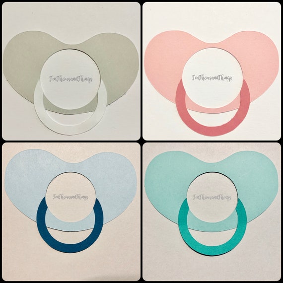 Pink Baby Shower Pacifier Keepsake Necklace For Games 12pcs Etsy