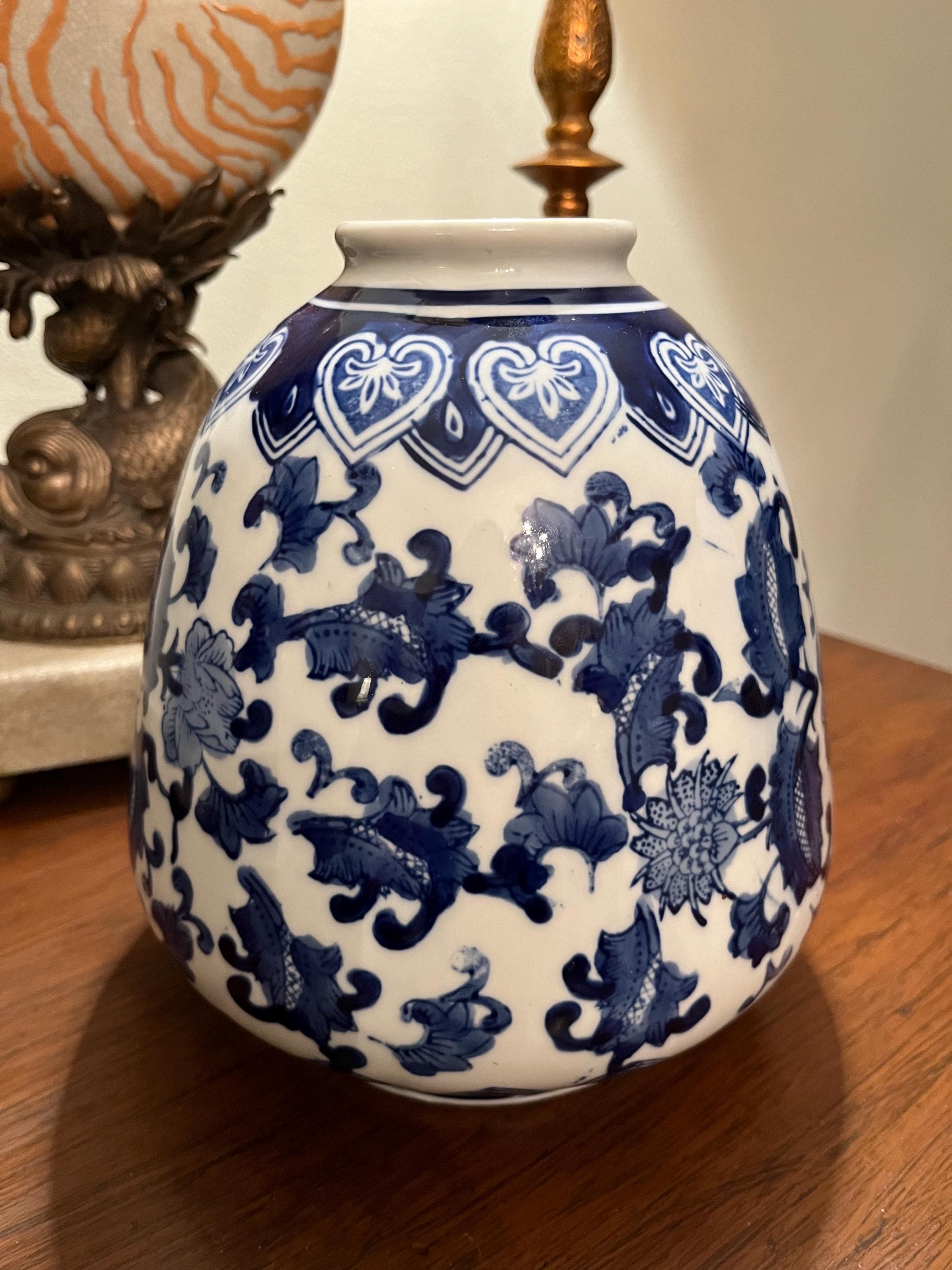 Blue and White Porcelain Chinoiserie Flower Vase - Etsy