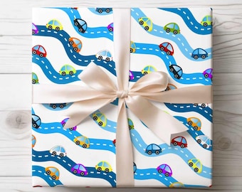 Cars wrapping paper Birthday A3 eco friendly thick quality  wrap paper birthday party Gift Wrap Passing driving test Gift Wrap ROLL kids