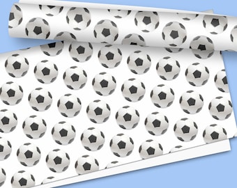 Football wrapping paper ROLLS quality A3 eco gift wrap birthday him her boy girl footy paper customised