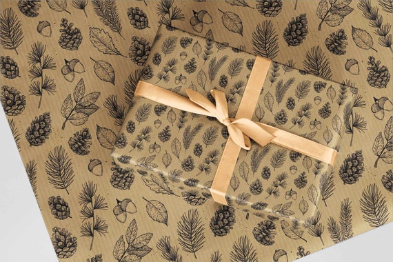Christmas Gift Wrapping Paper Thick Christmas Kraft Wrapping Paper